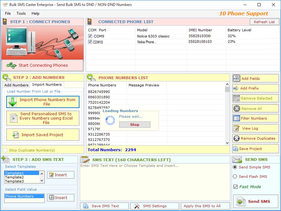 Bulk SMS Caster Professional